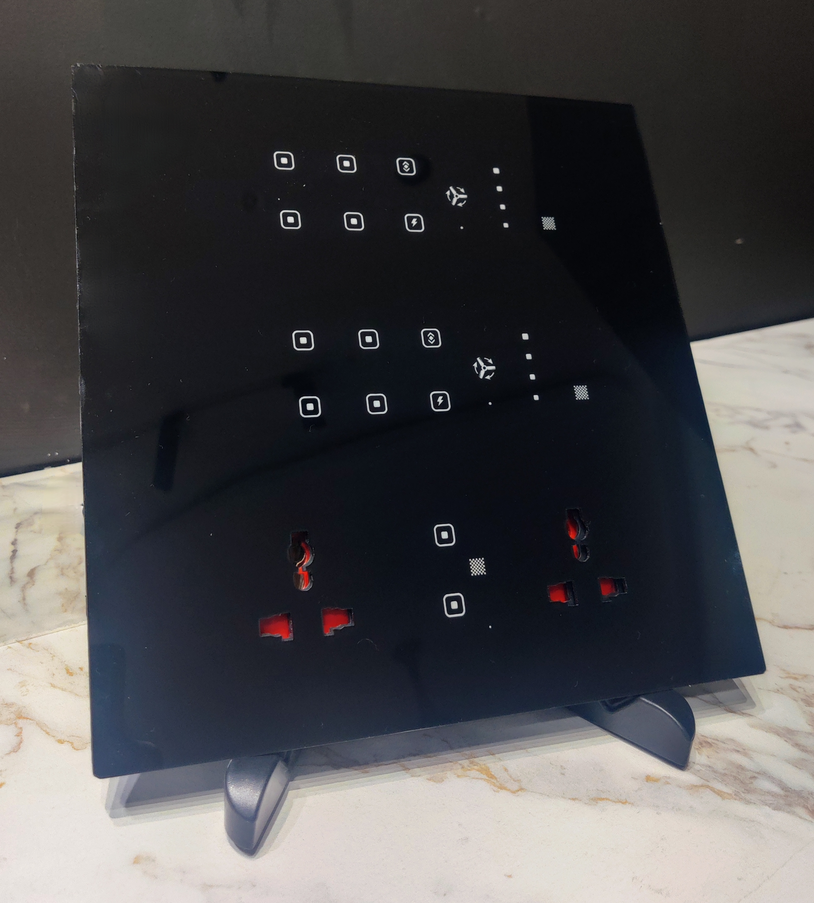 Modern interior with touch controls